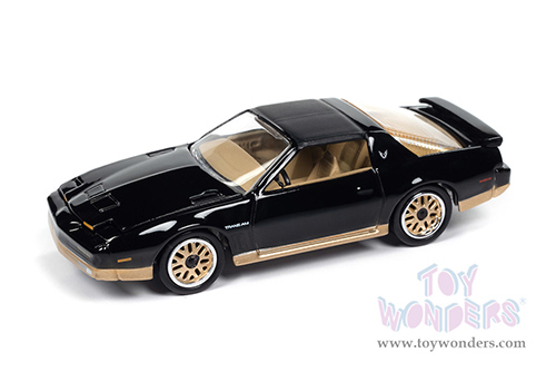 Round 2 Johnny Lightning - Muscle Cars U.S.A. | Pontiac® Firebird® T/A (1986, 1/64 scale diecast model car, Gloss Black w/Gold Lower) JLSP385/24B MAP: $9.49