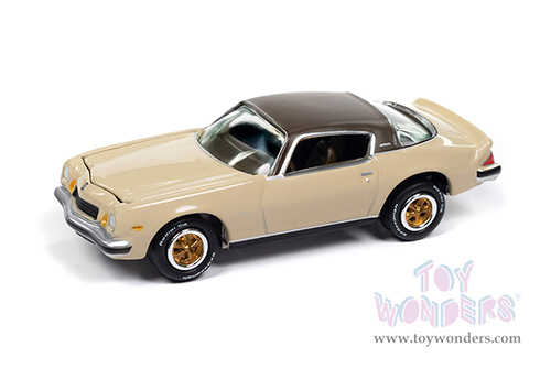 Round 2 Johnny Lightning - Classic Gold Collection | Chevy® Camaro® LT (1975, 1/64 scale diecast model car, Cream Beige w/Brown Roof) JLSP390/24B MAP: $9.49