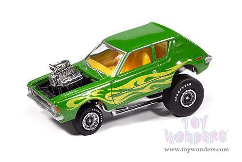Round 2 Johnny Lightning - Street Freaks | AMC Gremlin - Zingers!™ (1971, 1/64 scale diecast model car, Metallic Lime Green) JLSP402/24A MAP: $9.49