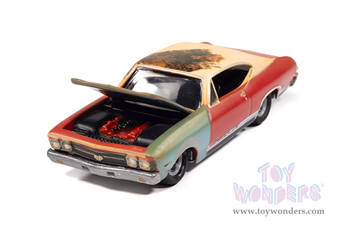 Round 2 Johnny Lightning - Street Freaks | Chevrolet® Chevelle™ SS™ 396 (Weathered) - Project in Progress™ (1968, 1/64 scale diecast model car, Matador Red) JLSP404/24A MAP: $8.99