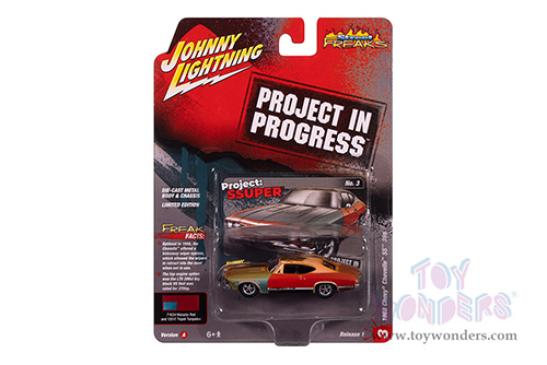 Round 2 Johnny Lightning - Street Freaks | Chevrolet® Chevelle™ SS™ 396 (Weathered) - Project in Progress™ (1968, 1/64 scale diecast model car, Matador Red) JLSP404/24A MAP: $8.99