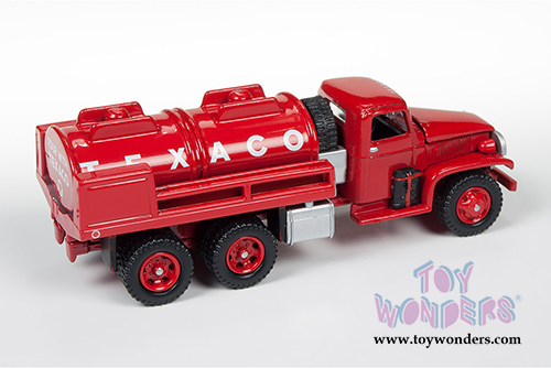 Round 2 Johnny Lightning - Texaco GMC&reg; CCKW 6x6 Tanker (1940, 1/64 scale diecast model car, Red) JLTX003/24