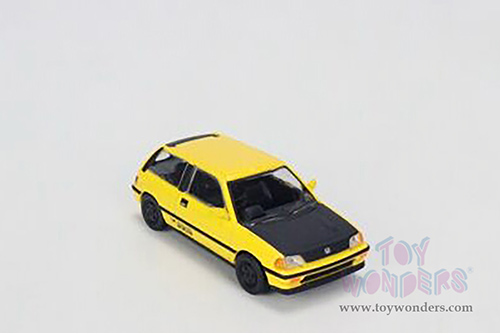 Kyosho - Honda Civic (1/64 scale diecast model car, Yellow/Black) K07018H1YL
