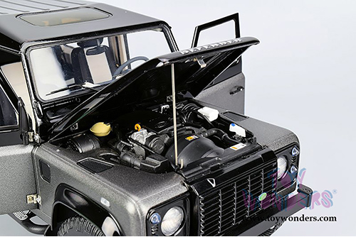 Kyosho - Land Rover Defender 90 Autobiography (1/18 scale diecast model car, Corris Gray/Santorini Black) K08901CGR