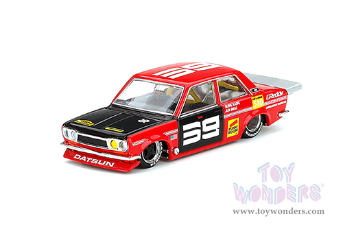 Mini GT - Kaido House | Datsun 510 Pro Street SK510 (Designed by Jun Imai) (1/64 scale diecast model car, Red/Black) KHMG003R