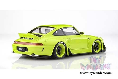 GT Spirit - Porsche RWB 993 Duck Tail Hardtop (1/18 scale resin model car, Lime Green) KJ026
