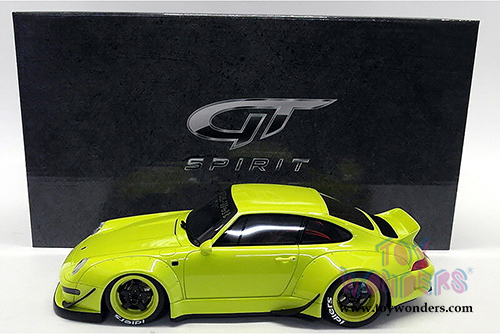 GT Spirit - Porsche RWB 993 Duck Tail Hardtop (1/18 scale resin model car, Lime Green) KJ026