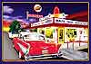 Show product details for Tin Sign: Chevy Belair Red at A Malt & Burger Stop KO01