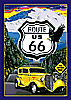 Show product details for Tin Sign: Route 66 - The Mother Road Sign KO04