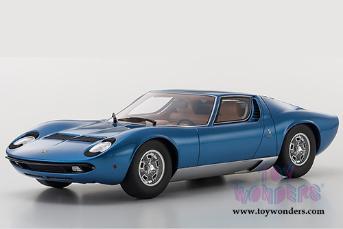 Kyosho Samurai - Lamborghini Miura P 400 S Coupe (1/18 scale resin model car, Blue) KSR18506BL