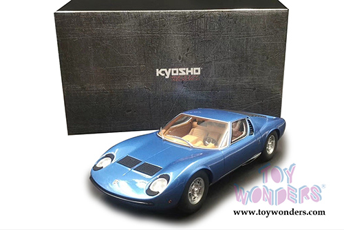 Kyosho Samurai - Lamborghini Miura P 400 S Coupe (1/18 scale resin model car, Blue) KSR18506BL