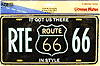 L12011-Route66-License-Plate