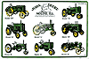 Show product details for Tin Sign: John Deere Collage M466