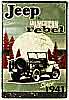 Show product details for Tin Sign: Jeep An American Rebel Since 1941 M735