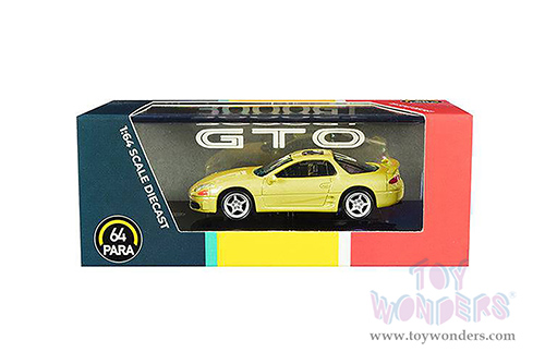 Paragon - Mitsubishi 3000GT GTO (1/64 scale diecast model car, Martinique Yellow Pearl) PA55137YL