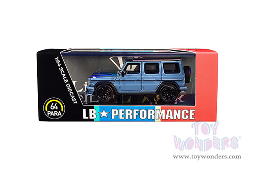Paragon - Liberty Walk Mercedes-AMG G 63 (1/64 scale diecast model car, China Blue/Matte Black) PA55167BU
