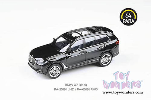 Paragon - BMW X7 LHD Hardtop (2018, 1/64 scale diecast model car, Black) PA55191BK