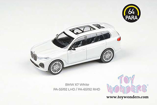 Paragon - BMW X7 LHD Hardtop (2018, 1/64 scale diecast model car, White) PA55192W