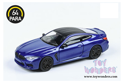 Paragon - BMW M8 Coupe (1/64 scale diecast model car, Marina Bay Blue Metallic) PA55212BU