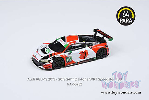 Paragon - Audi R8 LMS #88 WRT Speedstar Daytona 24 Hours (2019)(2019, 1/64 scale diecast model car, Black/Red/White) PA55252