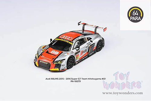Paragon - Audi R8 LMS #21 Team Hitosuyama (2016) (2015, 1/64 scale diecast model car, Silver) PA55273