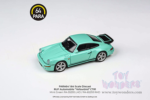 Paragon - RUF CTR Yellowbird (1987, 1/64 scale diecast model car, Mint Green) PA55293GN