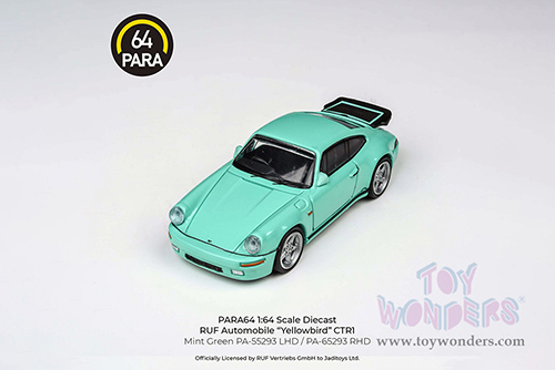 Paragon - RUF CTR Yellowbird (1987, 1/64 scale diecast model car, Mint Green) PA55293GN