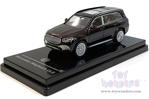 Paragon - Mercedes-Maybach GLS 600 (1/64 scale diecast model car, Obsidian Black / Rubellite Red) PA55304BK