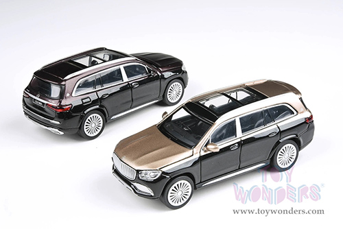 Paragon - Mercedes-Maybach GLS 600 (1/64 scale diecast model car, Obsidian Black / Rubellite Red) PA55304BK