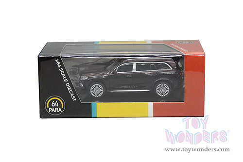 Paragon - Mercedes-Maybach GLS 600 (1/64 scale diecast model car, Obsidian Black / Rubellite Red) PA55304BK