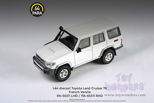 Paragon - Toyota Land Cruiser LC76 (2007, 1/64 scale diecast model car, French Vanilla) PA55311W