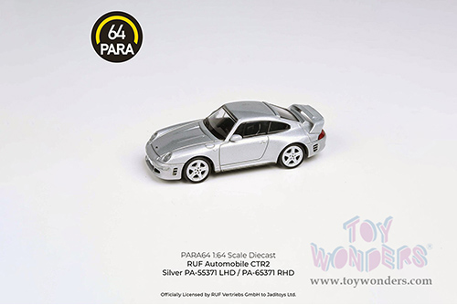 Paragon - RUF CTR2 (1/64 scale diecast model car, Silver) PA55371SV