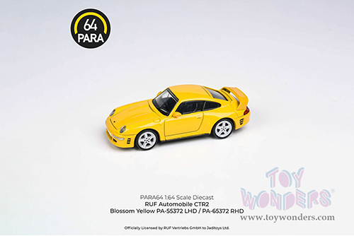 Paragon - RUF CTR2 (1/64 scale diecast model car, Blossom Yellow) PA55372YL