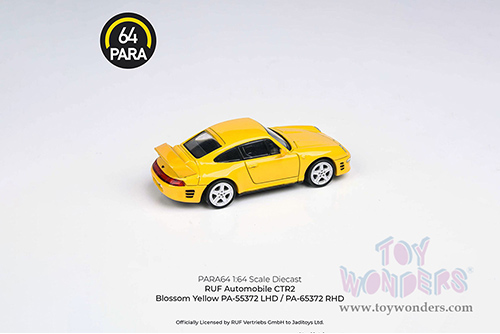 Paragon - RUF CTR2 (1/64 scale diecast model car, Blossom Yellow) PA55372YL