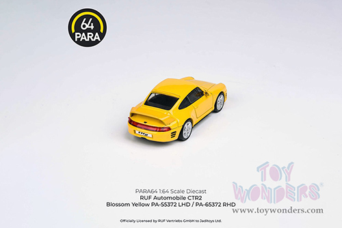 Paragon - RUF CTR2 (1/64 scale diecast model car, Blossom Yellow) PA55372YL