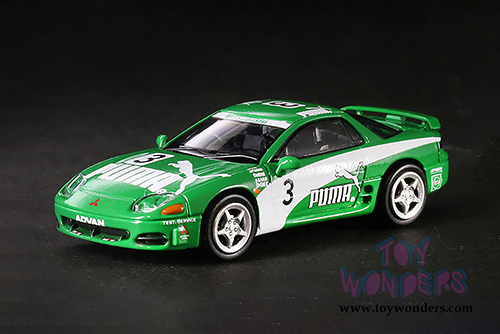 Paragon - Mitsubishi 3000GT GTO PUMA Hardtop (1/64 scale diecast model car, Green/White) PA65134PU