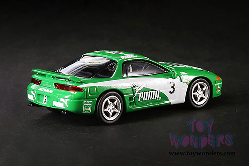 Paragon - Mitsubishi 3000GT GTO PUMA Hardtop (1/64 scale diecast model car, Green/White) PA65134PU