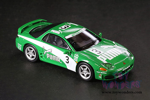 Paragon - Mitsubishi 3000GT GTO PUMA Hardtop (1/64 scale diecast model car, Green/White) PA65134PU