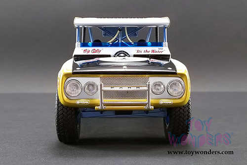 Real Art Replicas - Ford Big Oly Bronco #1 Parnelli Jones Baja 1000 Champion (1/18 scale diecast model car, Yelllow/White) RAR18001