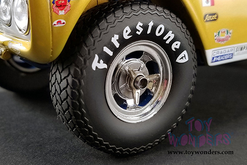 Real Art Replicas - Ford Big Oly Bronco #1 Parnelli Jones Baja 1000 Champion (1/18 scale diecast model car, Yelllow/White) RAR18001