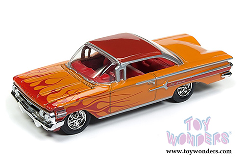 Round 2 Racing Champions Mint - Chevrolet Impala Hardtop (1960, 1/64 scale diecast model car, Orange) RCSP007/24
