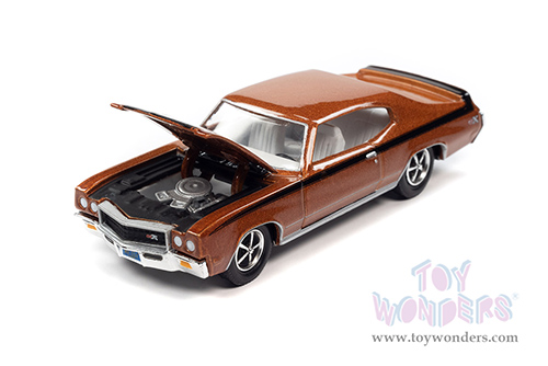 Round 2 Racing Champions Mint 2022 Release 2 | Buick&reg; GSX&trade; (1970, 1/64 scale diecast model car, Burnished Copper/Black stripes) RCSP027/24