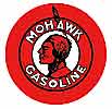 Tin Sign: Mohawk Gasoline Round Sign RD7
