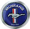 Show product details for Tin Sign: Ford Mustang Since 1964 Blue Round Sign RD97