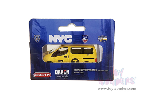 Daron Realtoy® - N.Y.C. Nissan Taxi Van (3" diecast model car, Yellow) RT8953N