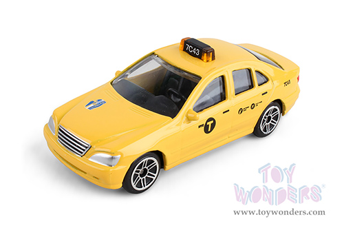 Daron Realtoy® - N.Y.C. Ford Taxi Cab (3" diecast model car, Yellow) RT8953T