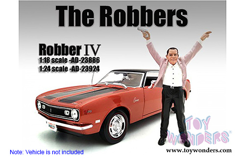 American Diorama Figurine - The Robbers - Robber IV (1/18 scale, Pink and Black) 23886
