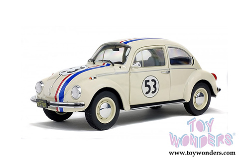 Solido - Volkswagen Beetle 1303 Racer #53 Hardtop (1973, 1/18 scale diecast model car, Cream) S1800505