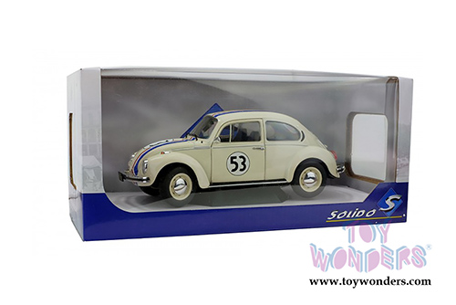 Solido - Volkswagen Beetle 1303 Racer #53 Hardtop (1973, 1/18 scale diecast model car, Cream) S1800505