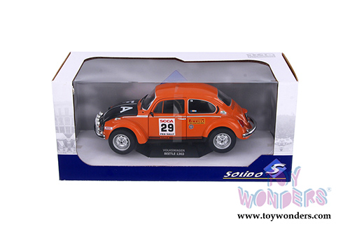 Solido - Volkswagen Beetle 1303 SCCA #29 Rally Series Hardtop (1980, 1/18 scale diecast model car, Orange) S1800506